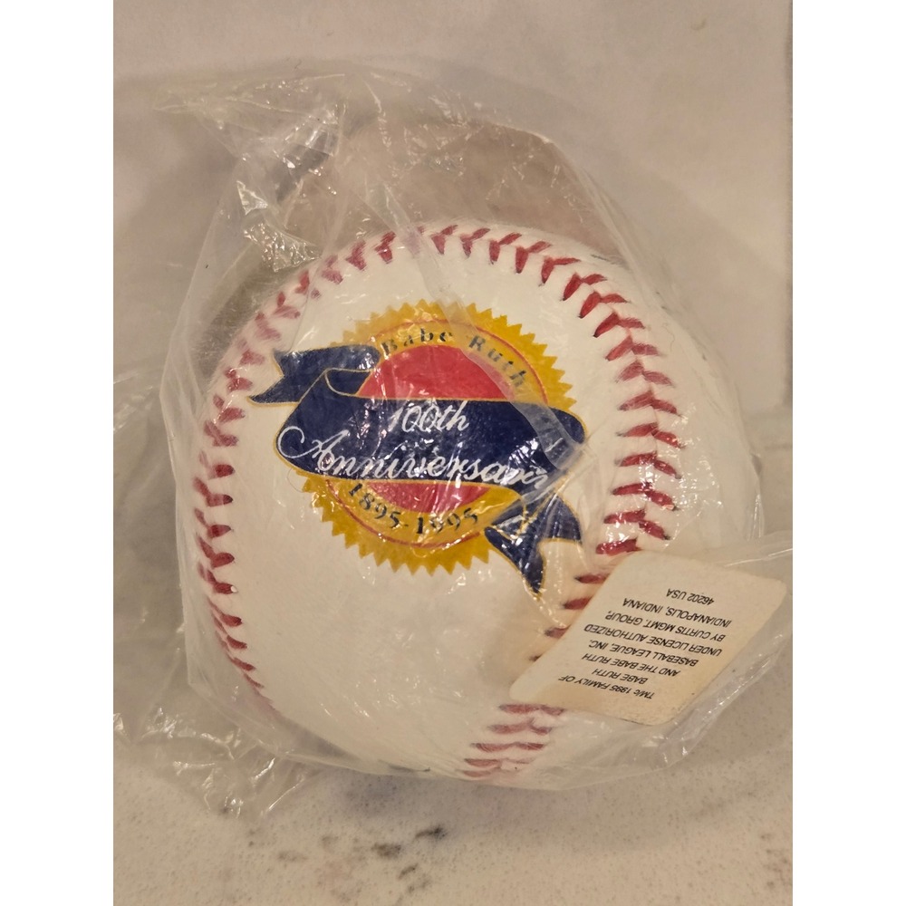 Babe Ruth 100th Anniversary Commemorative Baseball 1895-1995 COA Sealed 1995